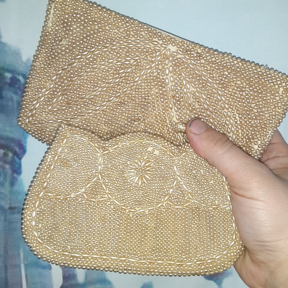 🪶 2 vintage beaded wallets - Picture 1 of 13